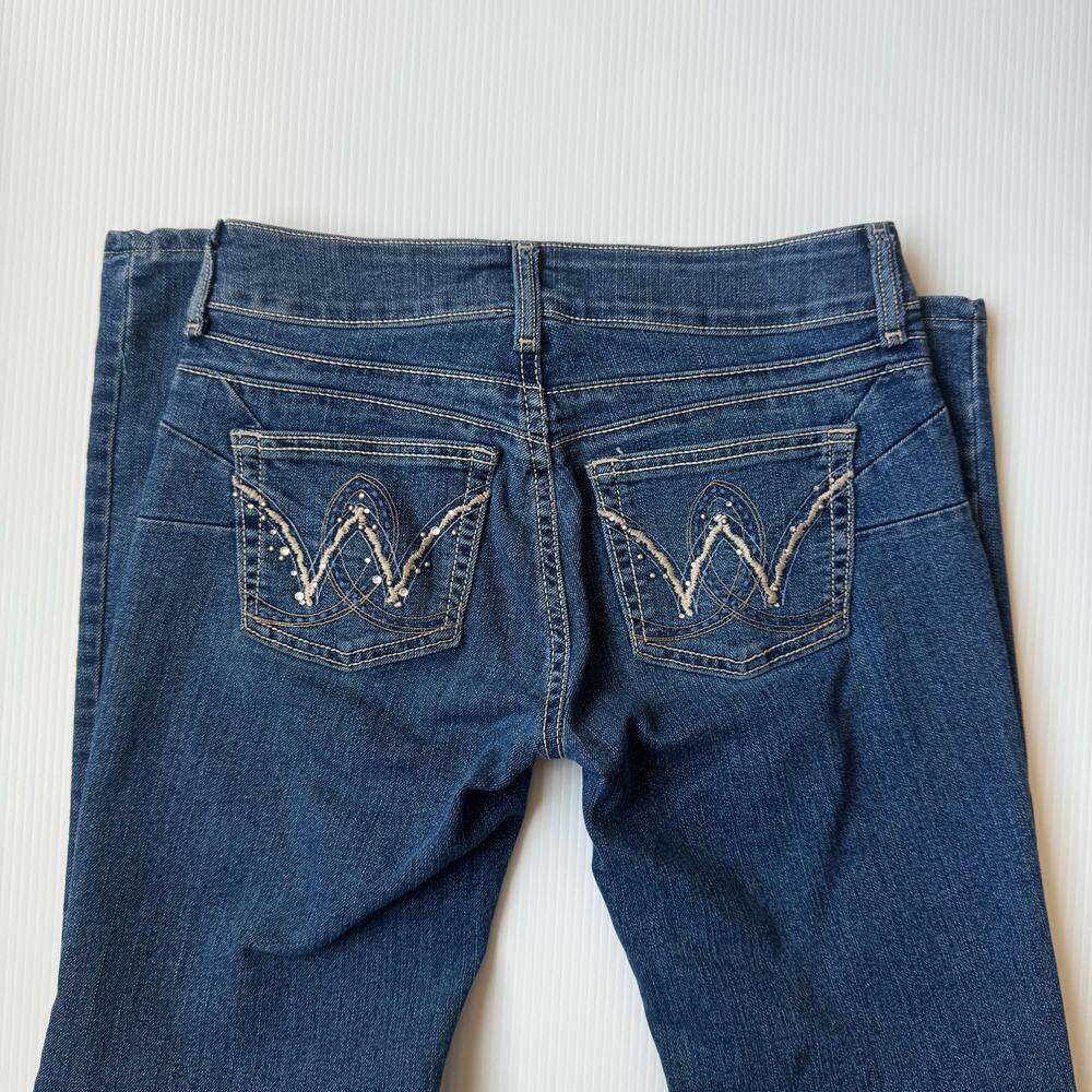 Wrangler Y2K Low Rise Bootcut Jeans Rhinestone Cowgirl Western Rodeo Barbie Sm - Picture 8 of 15